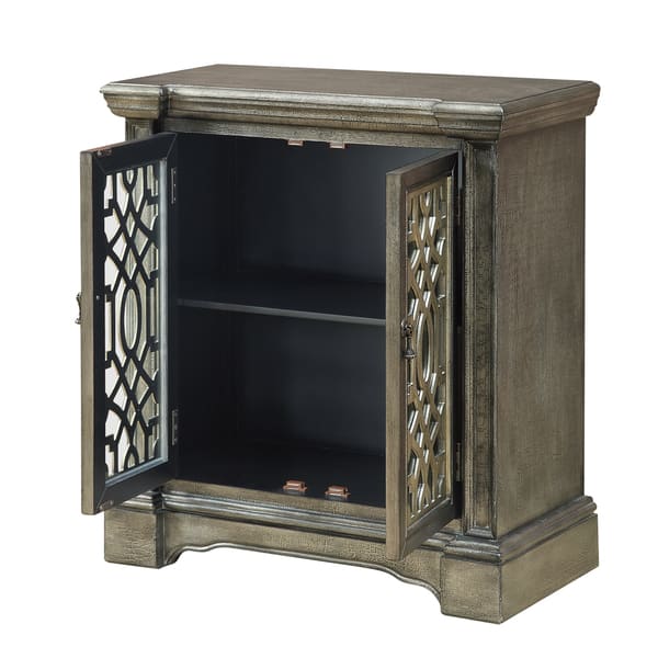 Shop Somette 2 Door Textured Crackle Finish Cabinet 31 5 L X 16