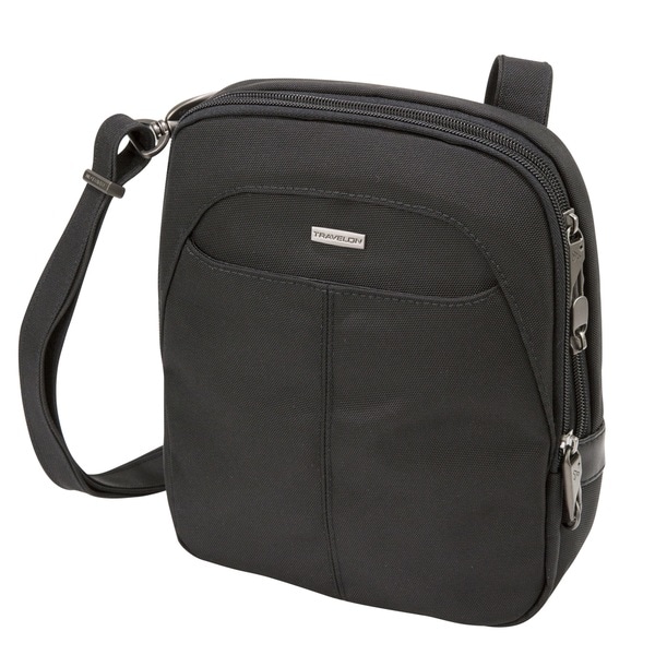 Shop Travelon Anti-theft Concealed Carry Slim Black Crossbody Bag - Overstock - 14678624