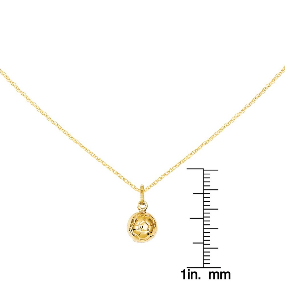 Details about / 14 K YELLOW GOLD SOCCER BALL PENDANT CHARM MADE IN ITALY FREE SHIPPING