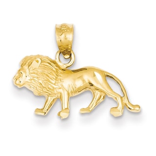 gold chain with lion pendant