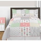 preview thumbnail 1 of 0, Sweet Jojo Designs Coral and Mint Woodsy Collection 3-piece Full/Queen Comforter Set