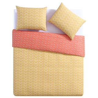Yellow Duvet Covers Com Ping Create A New Look Clairebella Geometric Reversible 100 Cotton 3 Piece Duvet Set