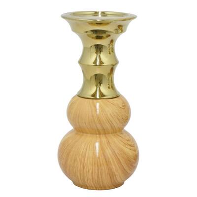 Benzara 21610 9.75-inch Porcelain and Ceramic Candle Holder