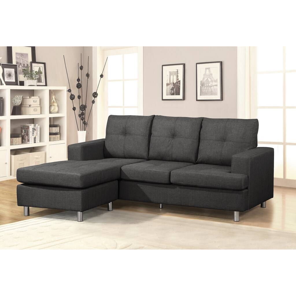 US Pride Furniture Modern Reversible Chaise Sectional Sofa