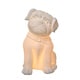 preview thumbnail 1 of 3, Simple Designs Porcelain Puppy Dog Shaped Table Lamp, White - 6.43"L x 7.21"W x 10.3"H