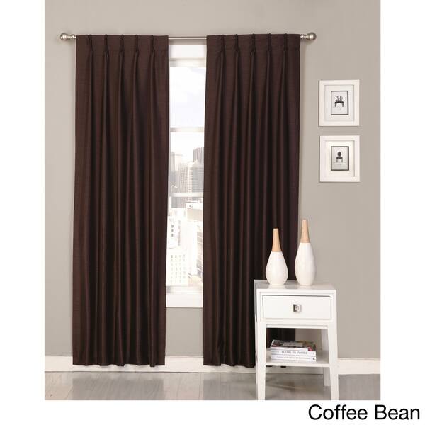 Shop Polyester Antique Satin Palace Pinch Pleat Curtain Panel Pair
