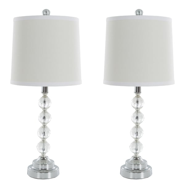 crystal balls table lamp