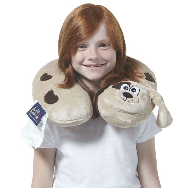 Berkshire Blanket Spotted Puppy Kids' Travel Neck Pillow - Overstock - 14681336