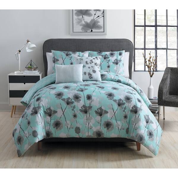 Shop Vcny Home Poppy Flower Reversible Comforter Set Free