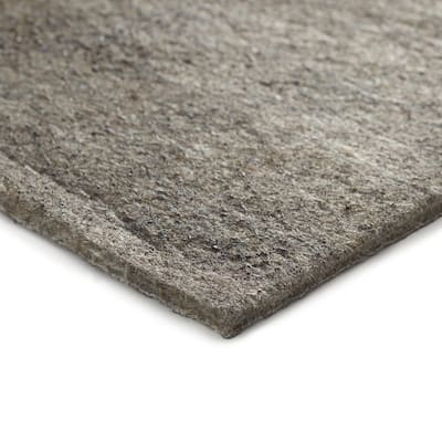 SAFAVIEH Extra Thick Cushioned Non Slip Anti Skid Grippy Stay in place Rug Pad Under Carpet, Stable on all Hard Floors - Grey