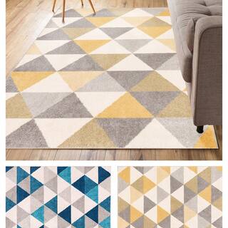 3 X 6 Rugs For Less Well Woven Mid Century Modern Geometric Area Rug 3 X 5