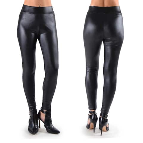 Dinamit Women's Faux Leather Leggings