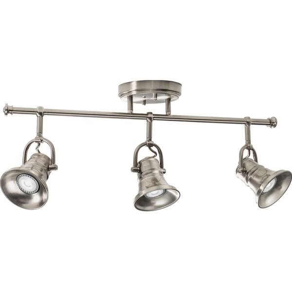 Lithonia Lighting Brushed Nickel Led 3 Head Flare Skirt Fixed Lithonia Lighting Brushed Nickel Led