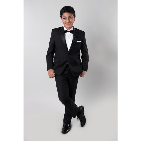 Tazio Boys' Black 4-piece Suit