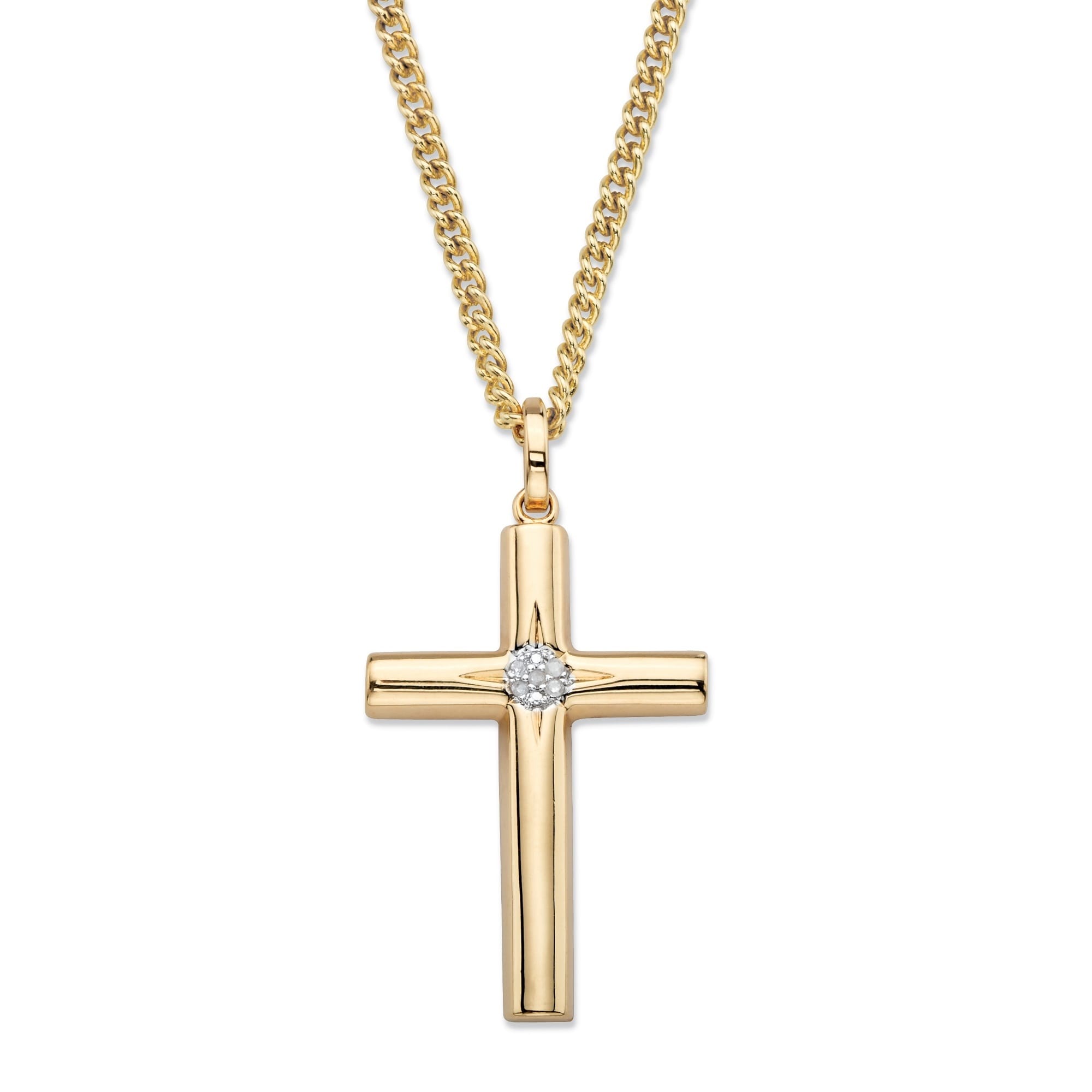 11mm x 20mm Jewel Tie 10k Yellow Gold Cross Pendant 11mm x 20mm Jewel Tie 10k Yellow Gold Cross Pendant