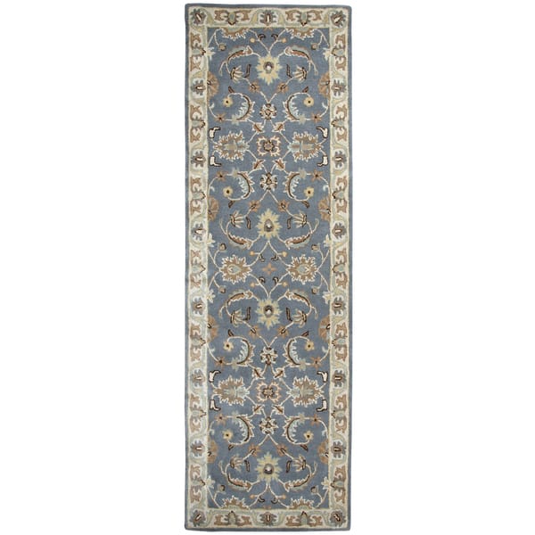 Sareena Collection Blue Border Rug - Bed Bath & Beyond - 14690046