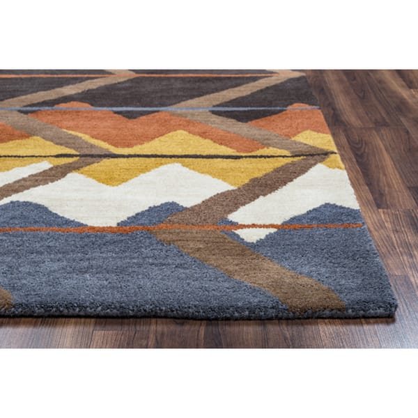 Alora Decor Pueblo Multi-colored Hand-tufted Wool Rug