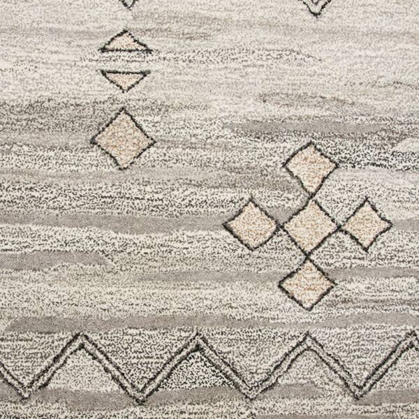 Alora Decor Makalu Collection Gray Moroccan Rug