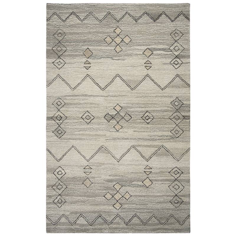 Alora Decor Makalu Collection Gray Moroccan Rug