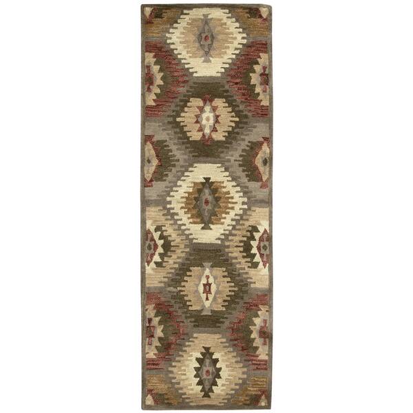 Shop Hand Tufted Ryder Wool Ryder Tribal Runner Area Rug 2 6 X 8 2 6 X 8 On Sale Overstock 14690119