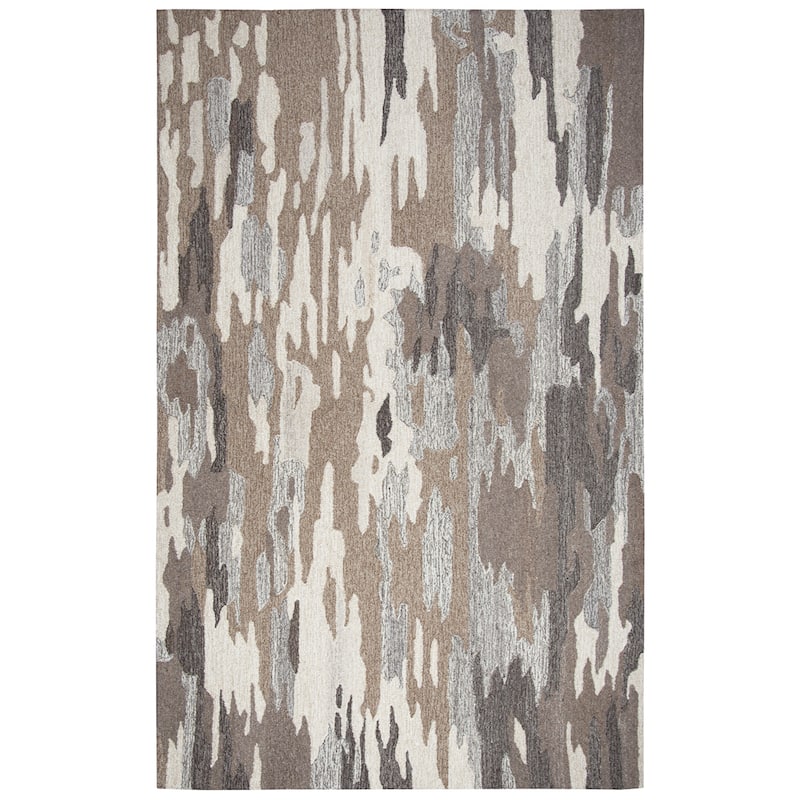 Alora Decor Makalu Collection Brown Abstract Rug