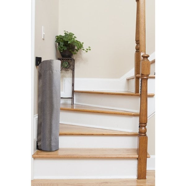 stair barrier banister to wall