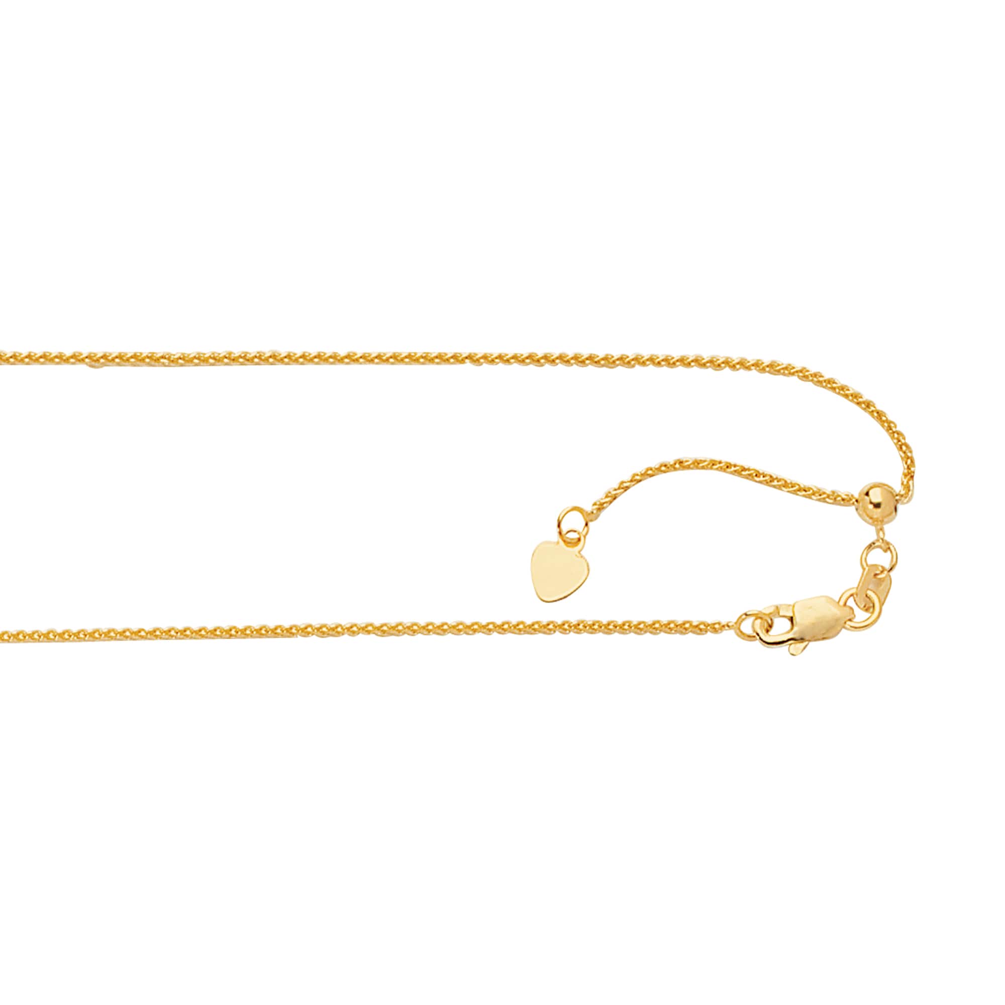 1mm Width & 20 Inches Long 14K Solid Yellow Gold Box Chain Necklace with Secure Lobster Lock Clasp 1mm Width & 20 Inches Long 14K Solid Yellow Gold Box Chain Necklace with Secure Lobster Lock Clasp