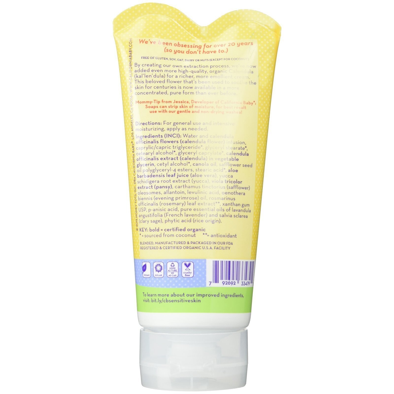 california baby calendula cream 6 oz