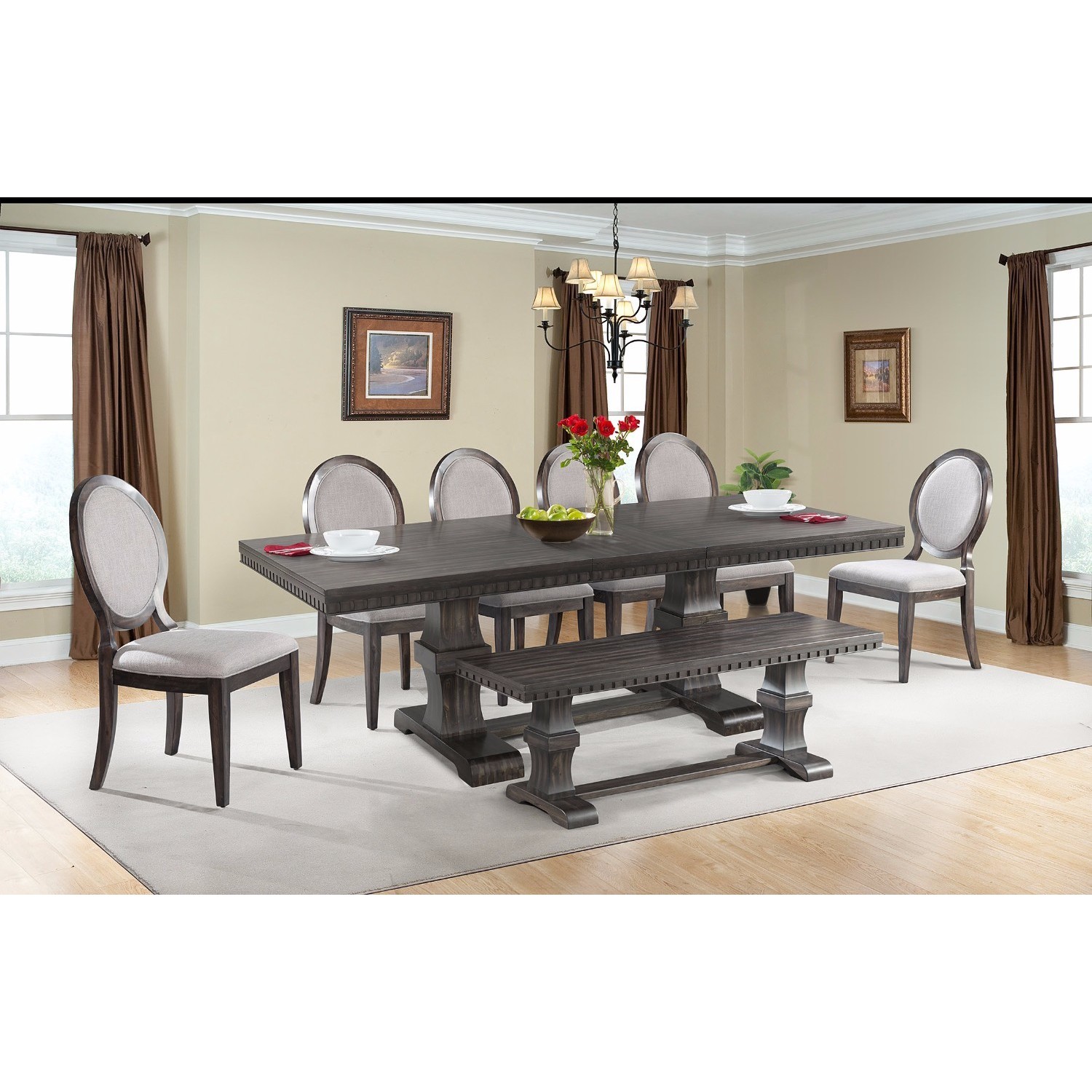 picket house steele dining table