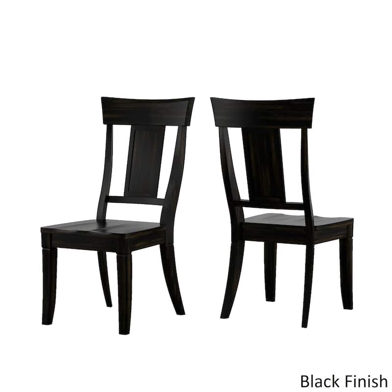 Eleanor Oak Farmhouse Trestle Base 5-Piece Dining Set - Panel Back by iNSPIRE Q Classic