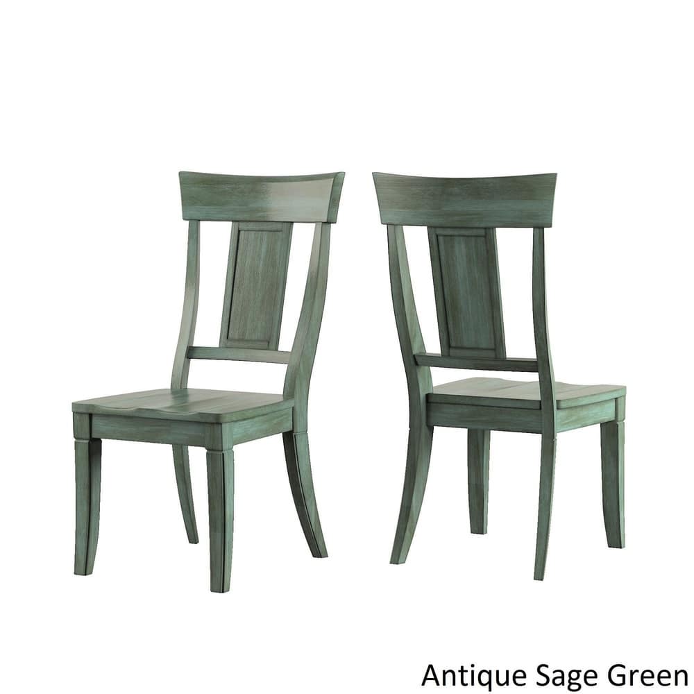 Eleanor Oak Farmhouse Trestle Base 5-Piece Dining Set - Panel Back by iNSPIRE Q Classic