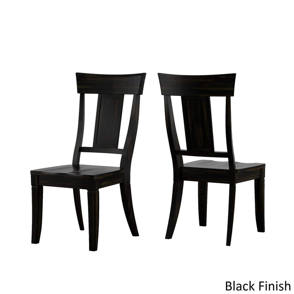 Eleanor Oak Farmhouse Trestle Base 5-Piece Dining Set - Panel Back by iNSPIRE Q Classic