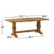 preview thumbnail 11 of 16, Eleanor Oak Farmhouse Trestle Base 5-Piece Dining Set - Slat Back by iNSPIRE Q Classic