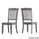 preview thumbnail 7 of 16, Eleanor Oak Farmhouse Trestle Base 5-Piece Dining Set - Slat Back by iNSPIRE Q Classic