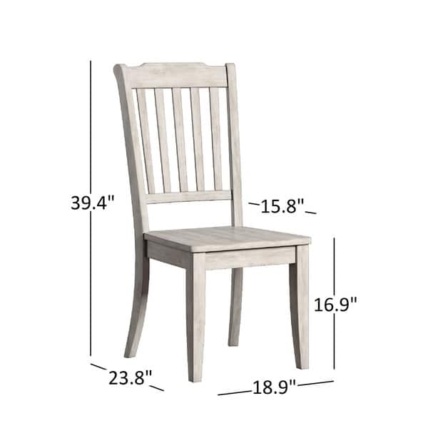 dimension image slide 0 of 2, Eleanor Oak Farmhouse Trestle Base 5-Piece Dining Set - Slat Back by iNSPIRE Q Classic
