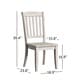 preview thumbnail 12 of 16, Eleanor Oak Farmhouse Trestle Base 5-Piece Dining Set - Slat Back by iNSPIRE Q Classic