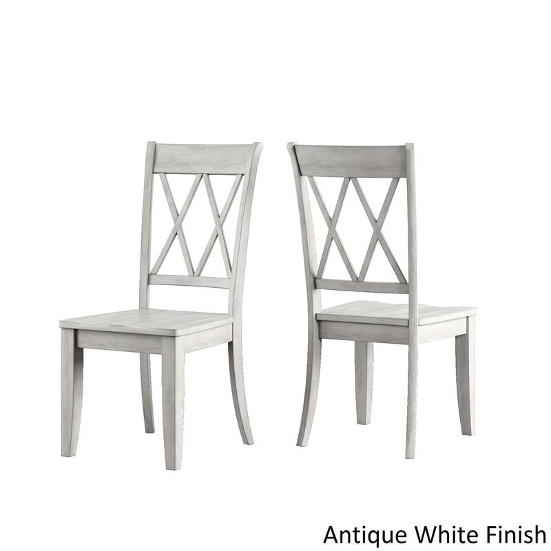 Eleanor Black Farmhouse Trestle Base X Back 5-piece Dining Set by iNSPIRE Q Classic