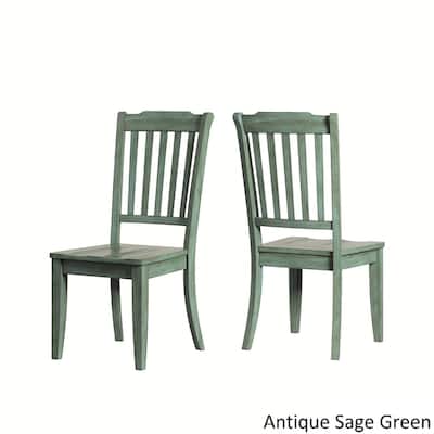 Eleanor Black Farmhouse Trestle Base Slat Back 5-piece Dining Set by iNSPIRE Q Classic