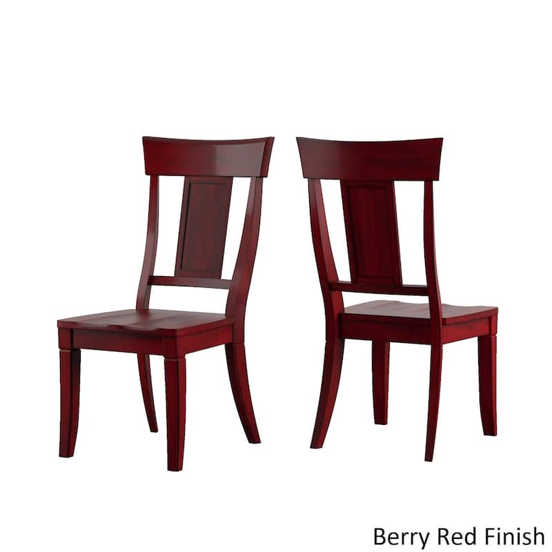 Eleanor Antique White Farmhouse Trestle Base 5-Piece Dining Set - Panel Back by iNSPIRE Q Classic