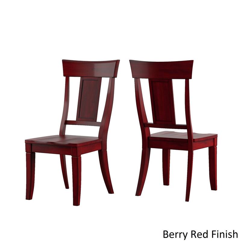 Eleanor Berry Red Farmhouse Trestle Base Panel Back 6-piece Dining Set by iNSPIRE Q Classic