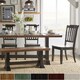 preview thumbnail 1 of 18, Eleanor Black Farmhouse Trestle Base Slat Back 6-piece Dining Set by iNSPIRE Q Classic