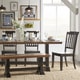 preview thumbnail 2 of 18, Eleanor Black Farmhouse Trestle Base Slat Back 6-piece Dining Set by iNSPIRE Q Classic