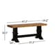 preview thumbnail 19 of 18, Eleanor Black Farmhouse Trestle Base Panel Back 6-piece Dining Set by iNSPIRE Q Classic