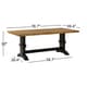preview thumbnail 17 of 18, Eleanor Black Farmhouse Trestle Base Panel Back 6-piece Dining Set by iNSPIRE Q Classic