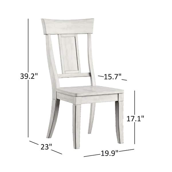 dimension image slide 2 of 3, Eleanor Black Farmhouse Trestle Base Panel Back 6-piece Dining Set by iNSPIRE Q Classic