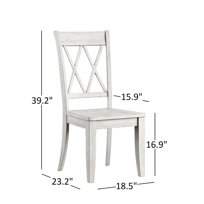 Eleanor Sage Green Farmhouse Trestle Base 6-Piece Dining Set - X Back by iNSPIRE Q Classic