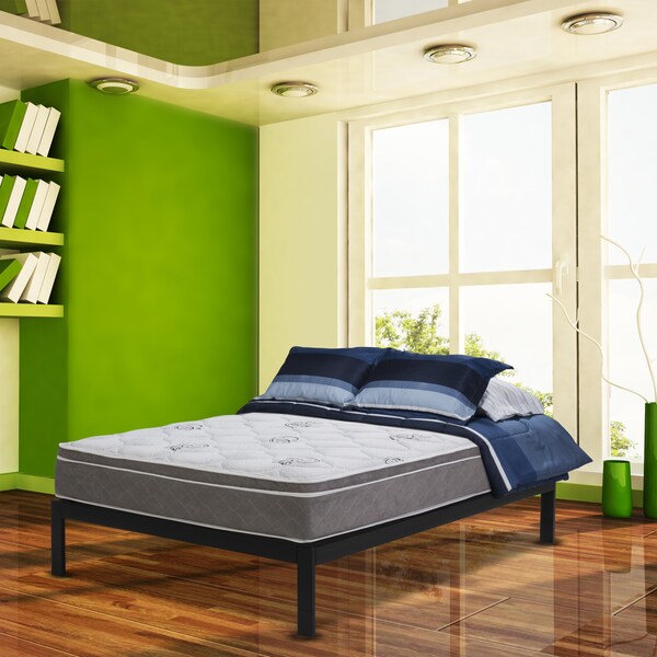 Shop Wolf Natural Comfort 10inch Pillow Top Mattress and Platform Bed