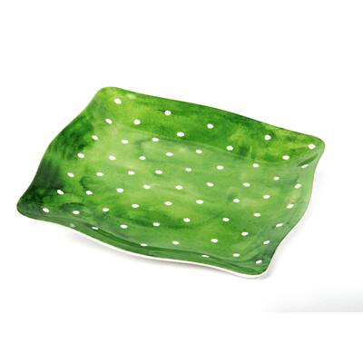 Handmade Melamine Pallini Polka Dot Plates, Set of 4 (Philippines)