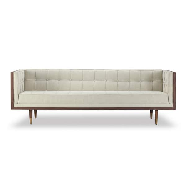 slide 2 of 60, Kardiel Woodrow Box Midcentury Modern Twill Sofa