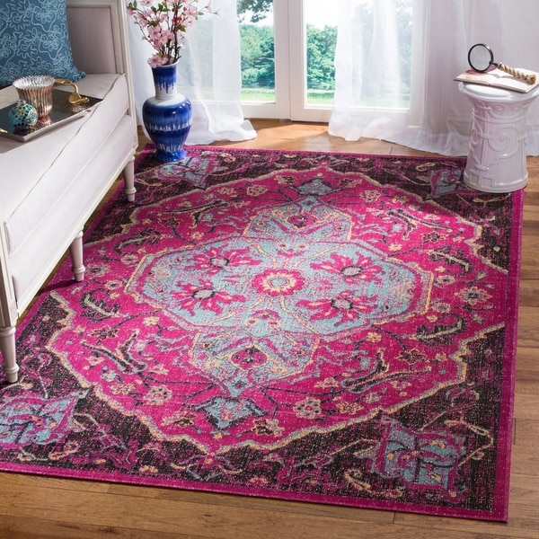 safavieh artisan fuchsia pink area ru